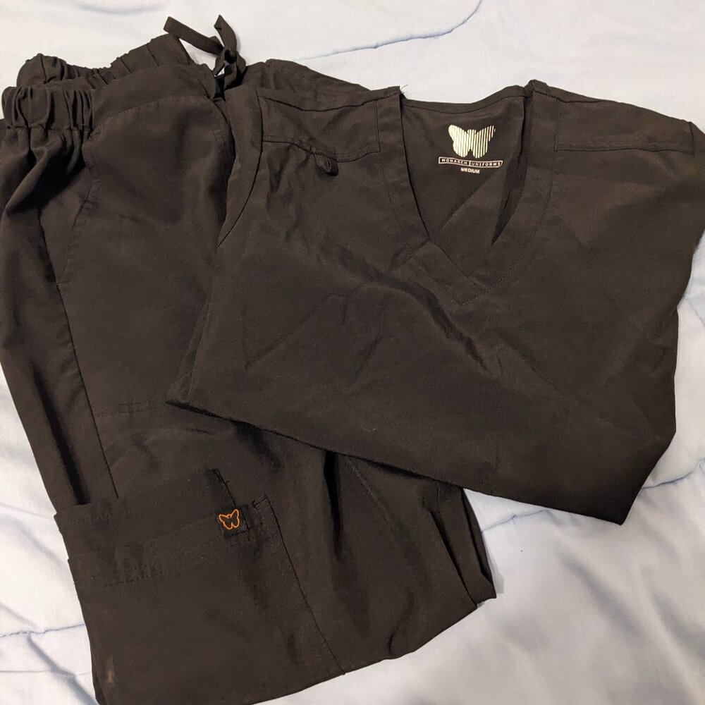 Monarch black scrubs